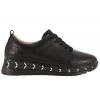 FILIPPO DP6800 PÓŁBUTY DAMSKIE SNEAKERSY NA PLATFORMIE SKÓRZANE czarne