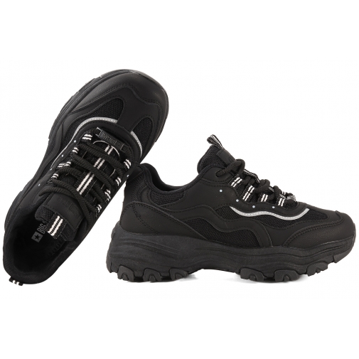 BIG STAR RR274A177 BUTY SPORTOWE SNEAKERSY PÓŁBUTY DAMSKIE czarne