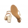 SERGIO LEONE SK866 SANDAŁY DAMSKIE NA OBCASIE złote