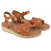 SERGIO LEONE SK093H SANDAŁY DAMSKIE NA KOTURNIE brązowy