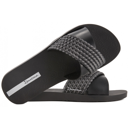 IPANEMA 83244 STREET II KLAPKI DAMSKIE BASENOWE PLAŻOWE LETNIE black