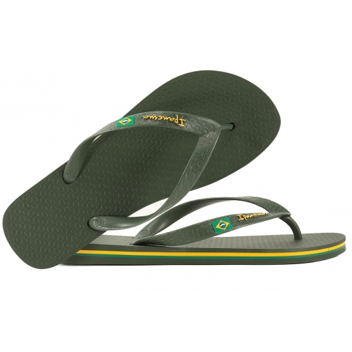 IPANEMA 80415 CLAS BRASIL II  JAPONKI MĘSKIE KLAPKI NA BASEN PLAŻĘ PRYSZNIC green