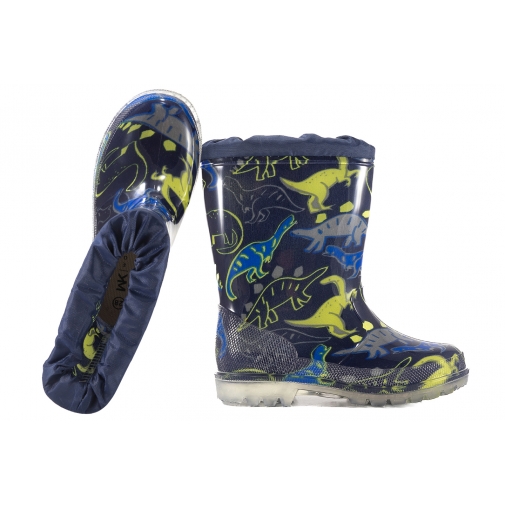 WOJTYŁKO 5G6015G KALOSZE DZIECIĘCE CHŁOPIĘCE GUMOWCE Z WKŁADKĄ