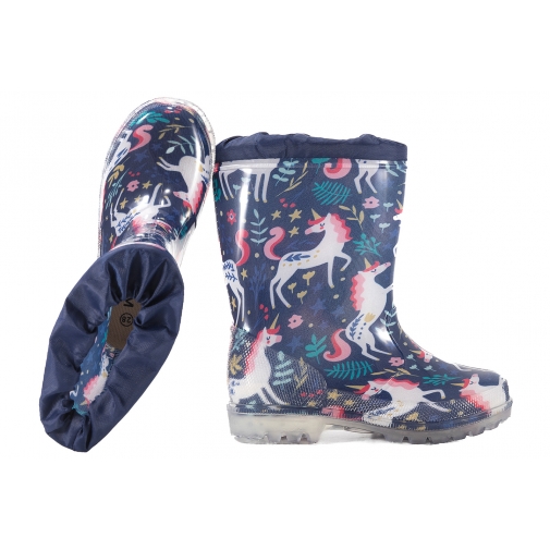 WOJTYŁKO 5G6010G KALOSZE DZIEWCZĘCE GUMOWCE Z WKŁADKĄ