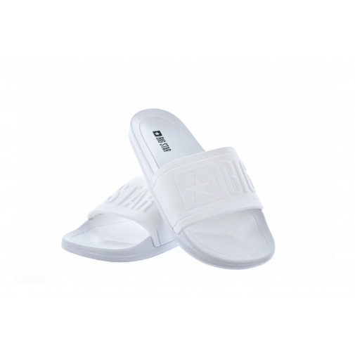 BIG STAR DD274A268 KLAPKI DAMSKIE BASEN PLAŻA DOM PU/PCV białe