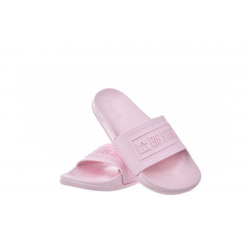 BIG STAR OO274036 KLAPKI DAMSKIE BASEN PLAŻA DOM PU/PCV różowe