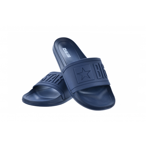 BIG STAR DD274A269 KLAPKI DAMSKIE MŁODZIEŻOWE BASEN PLAŻA DOM PU/PCV granatowe