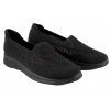 LADIE'S STYLE WY23715 WSUWKI TEKSTYLNE TENISÓWKI AŻUROWE DAMSKIE czarne