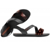 IPANEMA 82429 VIBE SANDAL PŁASKIE SANDAŁY DAMSKIE PLAŻOWE czarne bursztynowe