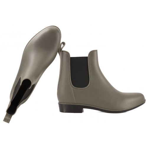 WOJTYŁKO 7G5050K KALOSZE DAMSKIE GUMOWCE SZTYBLETY NISKIE khaki