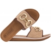 INBLU ZO-09 KLAPKI DAMSKIE PŁASKIE COMFORT SOFT PU piaskowe