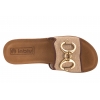 INBLU ZO-09 KLAPKI DAMSKIE PŁASKIE COMFORT SOFT PU piaskowe