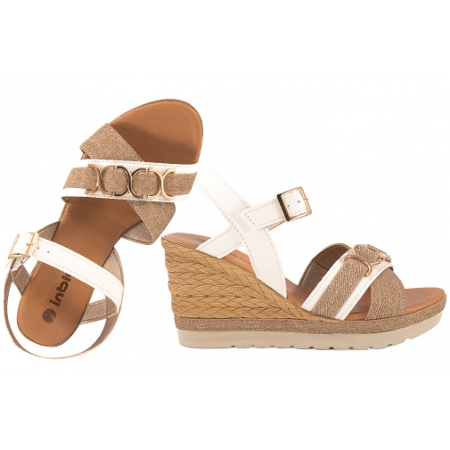 INBLU FG-41 SANDAŁY DAMSKIE KOMFORT SOFT EKO bianco