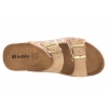 INBLU SD-01 KLAPKI DAMSKIE KOMFORT SKÓRZANA WKŁADKA SOFT PU piaskowe