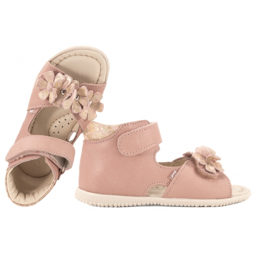 EMEL ES 2428F SANDAŁKI PROFILAKTYCZNE DZIEWCZĘCE ROCZKI pudrowe