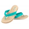 INBLU SF-04 JAPONKI DAMSKIE KLAPKI LETNIE PLAŻOWE TEKSTYLNE turkusowe