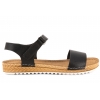 INBLU VO-2U SKÓRZANE SANDAŁY DAMSKIE KOMFORT SOFT PU czarne