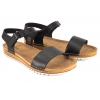 INBLU VO-2U SKÓRZANE SANDAŁY DAMSKIE KOMFORT SOFT PU czarne