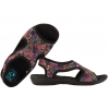 ADANEX 29608 ELASTYCZNE TEKSTYLNE SANDAŁY DAMSKIE NA HALUKSY BIO PU