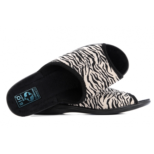 ADANEX 15773 TEKSTYLNE DOMOWE DAMSKIE KAPCIE PAPCIE KLAPKI BIO PU