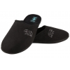 ADANEX 29256 TEKSTYLNE DOMOWE MĘSKIE KAPCIE PAPCIE KLAPKI BIO PU czarne