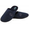 ADANEX 29257 TEKSTYLNE DOMOWE MĘSKIE KAPCIE PAPCIE KLAPKI BIO PU granatowe
