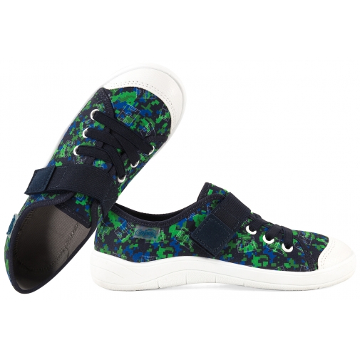 BEFADO 351Y018 TRAMPKI CHŁOPIĘCE TENISÓWKI SZKOLNE KAPCIE PAPCIE RZEP