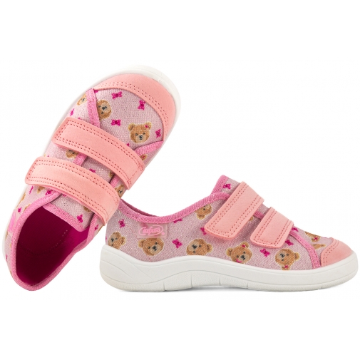 BEFADO 772X018 TRAMPKI DZIEWCZĘCE TENISÓWKI SZKOLNE TEKSTYLNE KAPCIE