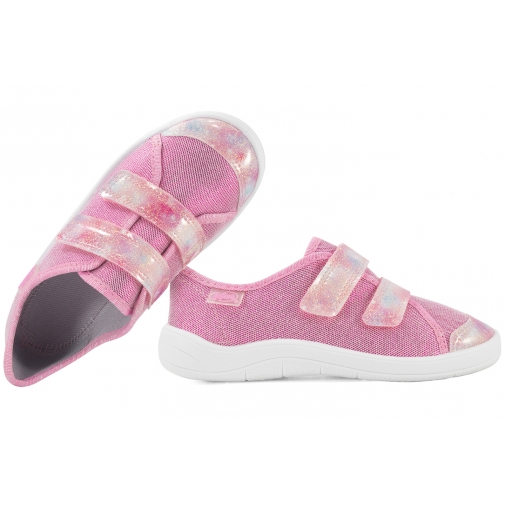 BEFADO 772X006 TRAMPKI DZIEWCZĘCE TENISÓWKI SZKOLNE TEKSTYLNE KAPCIE