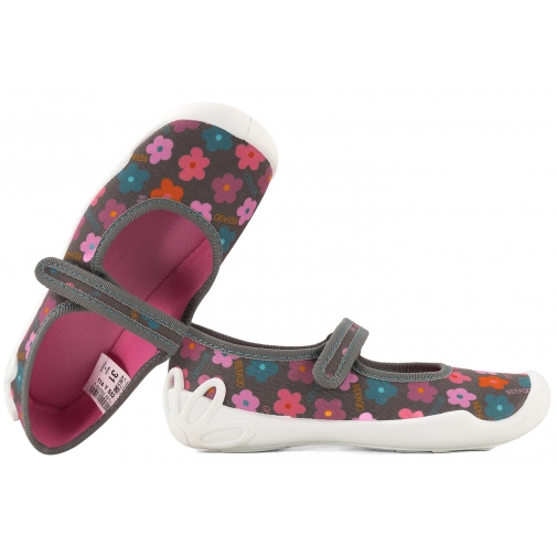 BEFADO 114Y552 BALERINKI TEKSTYLNE DOMOWE DZIEWCZĘCE KAPCIE PAPCIE