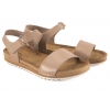 INBLU VO-4CU SKÓRZANE SANDAŁY DAMSKIE KOMFORT SOFT PU beżowy