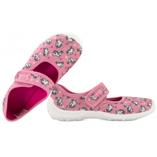 BEFADO 661X069 BALERINKI TEKSTYLNE DOMOWE DZIEWCZĘCE KAPCIE PAPCIE SOFT