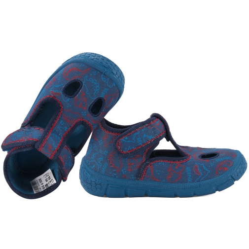 BEFADO 630P016 DOMOWE CHŁOPIĘCE TEKSTYLNE KAPCIE PAPCIE SOFT rzep