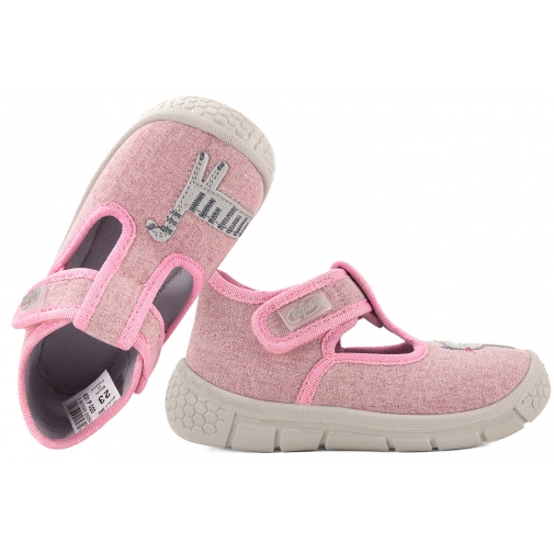 BEFADO 631P020 TEKSTYLNE DOMOWE DZIEWCZĘCE KAPCIE PAPCIE SOFT rzep