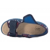 BEFADO 063X024 SANDAŁKI CHŁOPIĘCE DOMOWE TEKSTYLNE KAPCIE PAPCIE WKŁ.SKÓRA