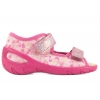 BEFADO 063P015 SANDAŁKI DZIEWCZĘCE DOMOWE TEKSTYLNE KAPCIE PAPCIE WKŁ. SKÓRA