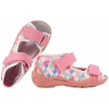 BEFADO 342P060 SANDAŁKI TEKSTYLNE DZIEWCZĘCE DOMOWE KAPCIE PAPCIE WKŁ.SKÓRA