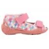 BEFADO 342P060 SANDAŁKI TEKSTYLNE DZIEWCZĘCE DOMOWE KAPCIE PAPCIE WKŁ.SKÓRA