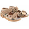 BEFADO 350P057 SANDAŁKI CHŁOPIĘCE TEKSTYLNE DOMOWE KAPCIE PAPCIE WKŁ.SKÓRA