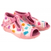 BEFADO 213P144 SANDAŁKI TEKSTYLNE DZIEWCZĘCE DOMOWE KAPCIE PAPCIE