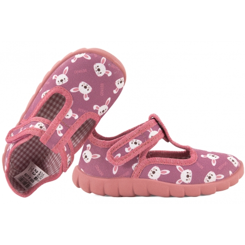 BEFADO 627P005 TEKSTYLNE DOMOWE DZIEWCZĘCE KAPCIE PAPCIE RZEP