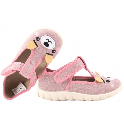 BEFADO 627P002 TEKSTYLNE DOMOWE DZIEWCZĘCE KAPCIE PAPCIE RZEP