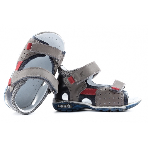 KORNECKI 3970 SANDAŁKI CHŁOPIĘCE SANDAŁY popiel %%%