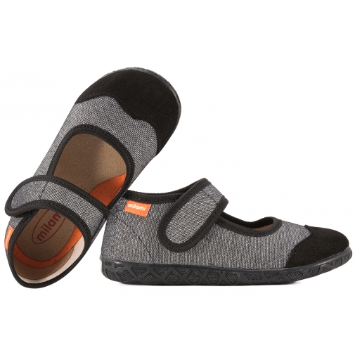 MILAMI 111-BR-19 BALERINY TEKSTYLNE DOMOWE ELASTYCZNE KAPCIE PAPCIE RZEP