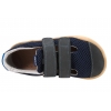 MAZUREK SLIPPER NAVY BAREFOOT SKÓRZANO-TEKSTYLNE PÓŁBUTY DZIECIĘCE KAPCIE