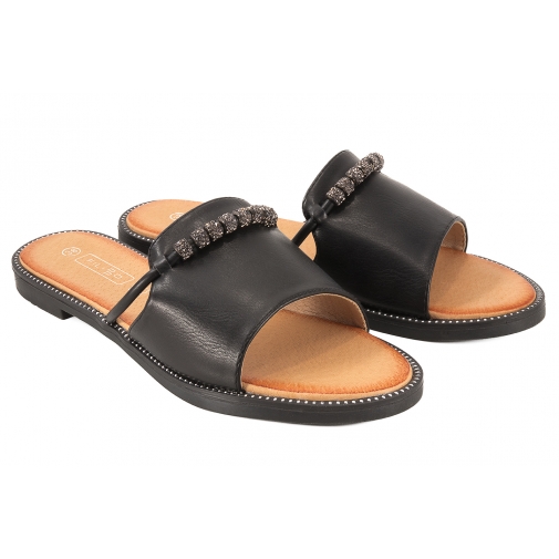 FILIPPO DK3670 KLAPKI DAMSKIE PŁASKIE czarne