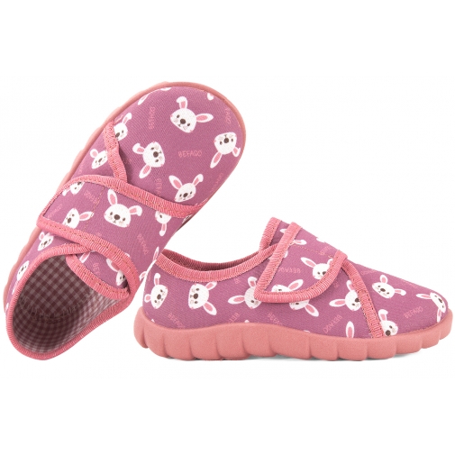 BEFADO 457P001 TEKSTYLNE DOMOWE DZIEWCZĘCE KAPCIE PAPCIE RZEP