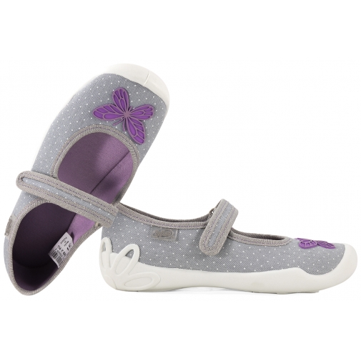 BEFADO 114Y422 BALERINKI TEKSTYLNE DOMOWE DZIEWCZĘCE KAPCIE PAPCIE SOFT