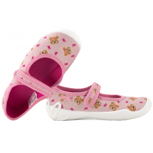 BEFADO 114X551 BALERINKI TEKSTYLNE DOMOWE DZIEWCZĘCE KAPCIE PAPCIE SOFT rzepy