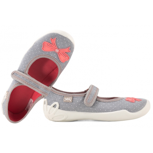 BEFADO 114X554 BALERINKI TEKSTYLNE DOMOWE DZIEWCZĘCE KAPCIE PAPCIE SOFT rzepy